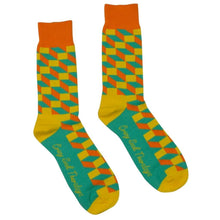 Load image into Gallery viewer, Nice and Cubey Crazy Socks - Crazy Sock Thursdays