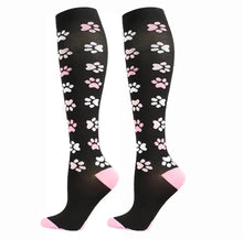 Load image into Gallery viewer, Paw Print High Crazy Socks - Crazy Sock Thursdays