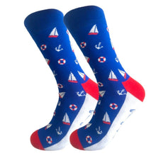 Lade das Bild in den Galerie-Viewer, Sail Away Crazy Socks - Crazy Sock Thursdays