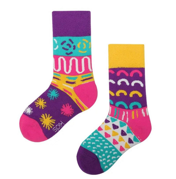 Arts and Crafts Odd Paired Kids Crazy Socks - Crazy Sock Thursdays