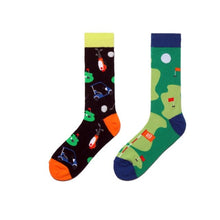 Lade das Bild in den Galerie-Viewer, Fore! Golf Themed Odd Paired Crazy Socks - Crazy Sock Thursdays
