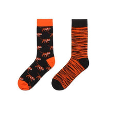 Load image into Gallery viewer, Tiger Odd Paired Crazy Socks - Crazy Sock Thursdays
