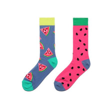 Load image into Gallery viewer, Watermelons Odd Paired Crazy Socks - Crazy Sock Thursdays
